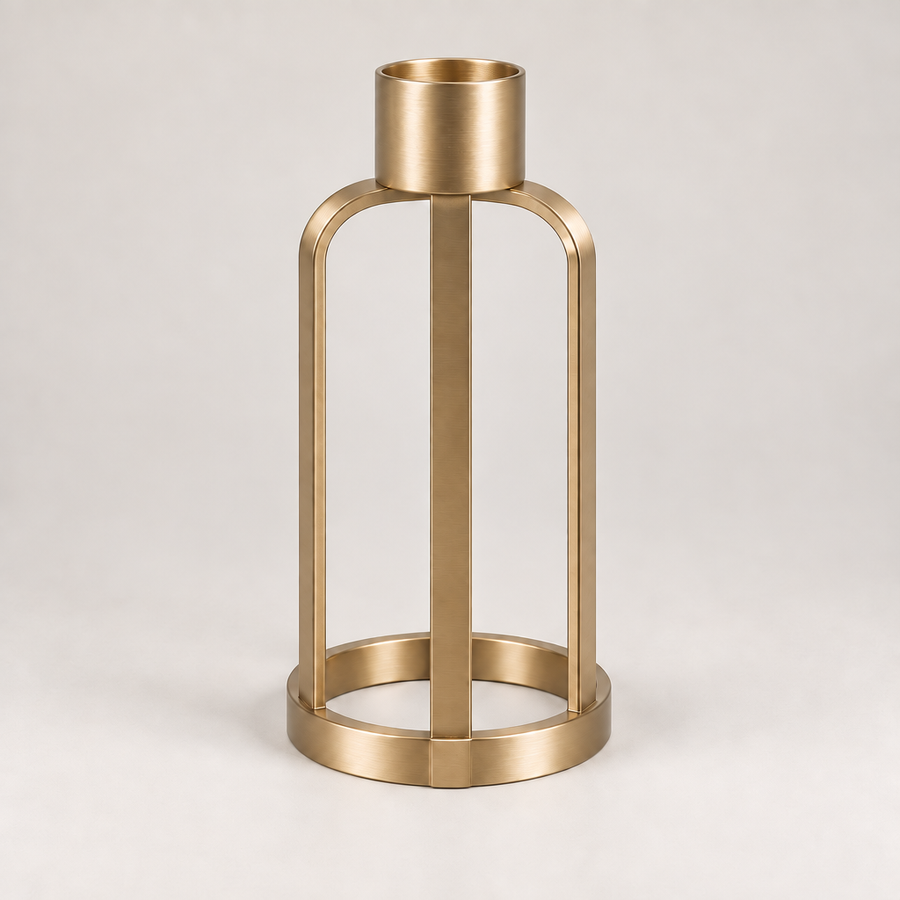 Qelmaviq™ Modern Metal Candle Holder hero