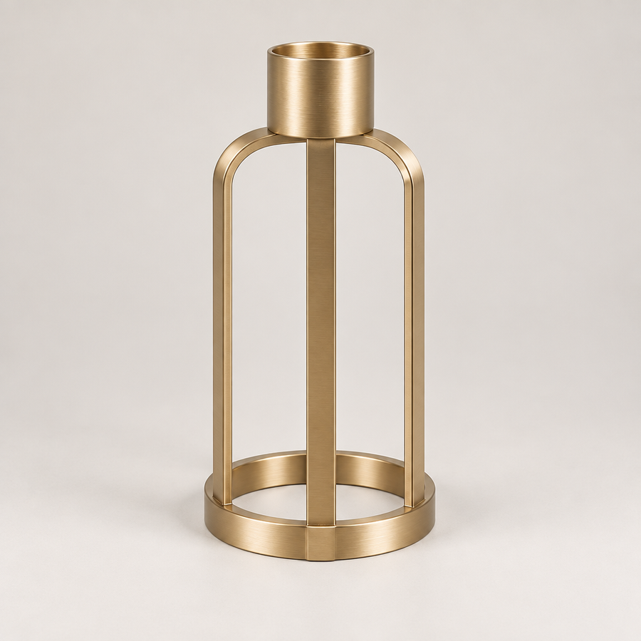 Qelmaviq™ Modern Metal Candle Holder hero